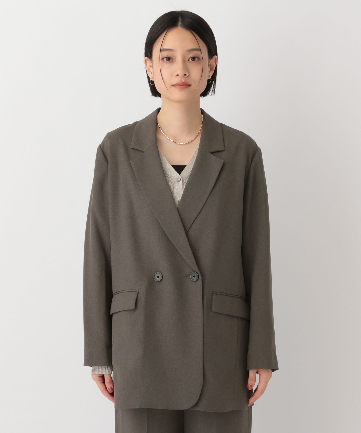 A part by 「リネンライクWジャケット」|テーラードジャケット|