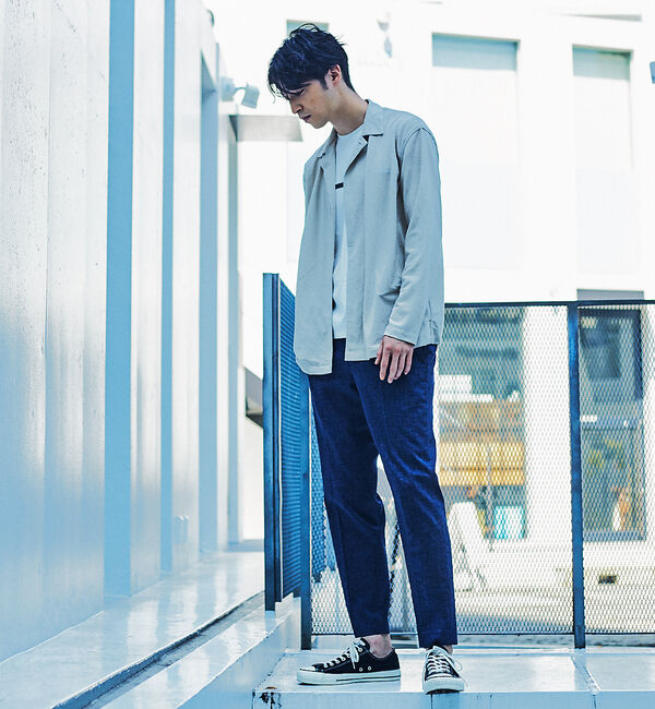 ABAHOUSE「【Recency of Mine】SOLO ストレッチリネン スラックスパンツ」|スラックス|