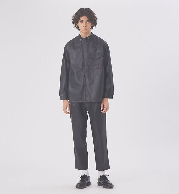 MYSELF ABAHOUSE「【MYSELF ABAHOUSE】ネオレザー ワンタック スリム テーパード パ」|その他|