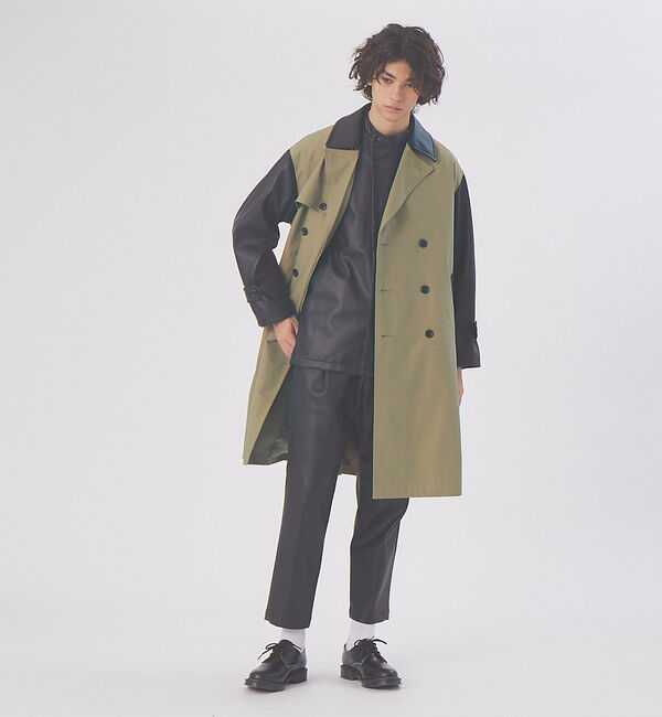 MYSELF ABAHOUSE「【MYSELF ABAHOUSE】ネオレザー ワンタック スリム テーパード パ」|その他|