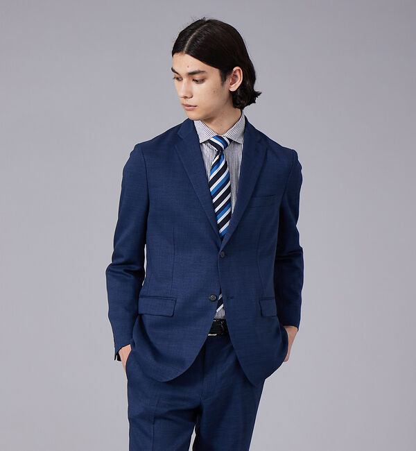 ABAHOUSE「【セットアップ対応】スラブ ツイル ジャケット」|テーラードジャケット|ネイビー