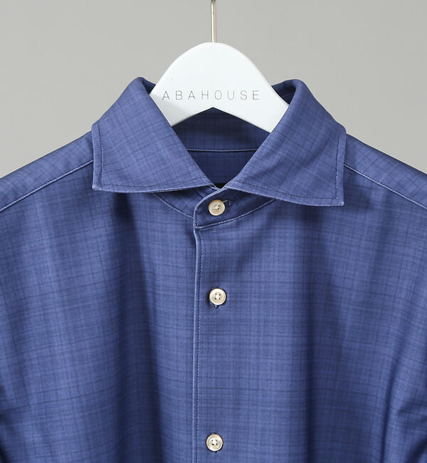 ABAHOUSE「【FLEX SHIRTS】トランスファーテックス スラブチェック シャツ」|シャツ・ブラウス|