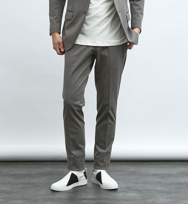 ABAHOUSE「【セットアップ対応】2WAY ポンチ シャンブレー スラックス」|スラックス|モカ