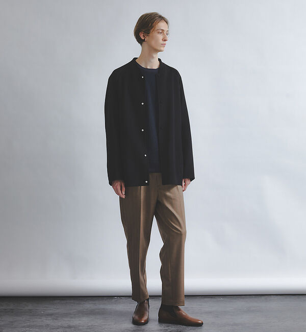 ABAHOUSE「クォーターゲージ ストライプコード プルオーバー ニット」|ニット・セーター|