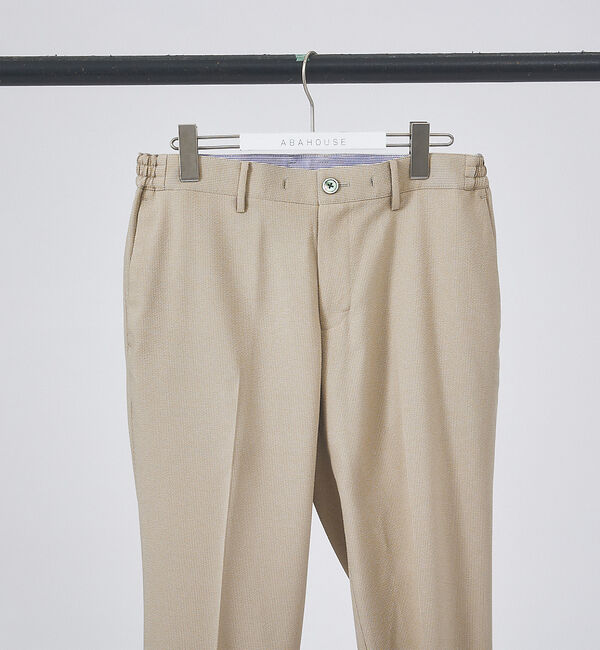 ABAHOUSE「【セットアップ対応】クイックドライ シアサッカー ストライプ スラックス」|スラックス|