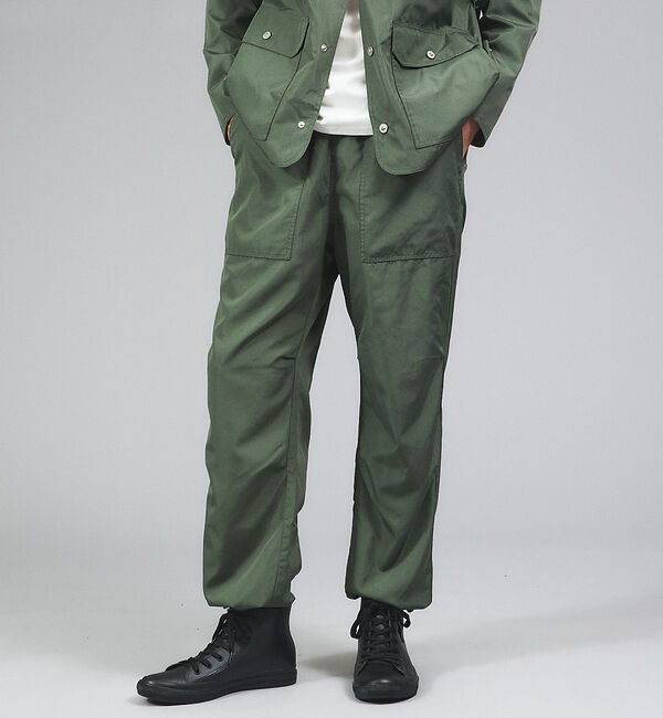 ABAHOUSE「【TAION / タイオン】MILITARY LINE REVERSIBLE P」|カーゴ|カーキ