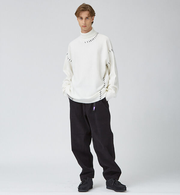 ABAHOUSE「【AH ABAHOUSE】ハンドステッチ タートルネック オーバー ニット」|ニット・セーター|