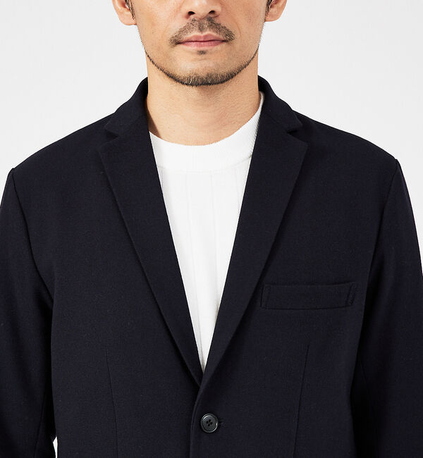 ABAHOUSE「【セットアップ対応】カシミヤタッチ ピーチ起毛 ストレッチ ジャケット」|テーラードジャケット|