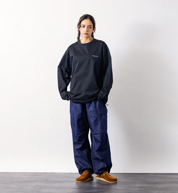 ABAHOUSE「【Lee/リー】フリーサイズ リラックスワイドカーゴパンツ FLeeasy CA」|カーゴ|