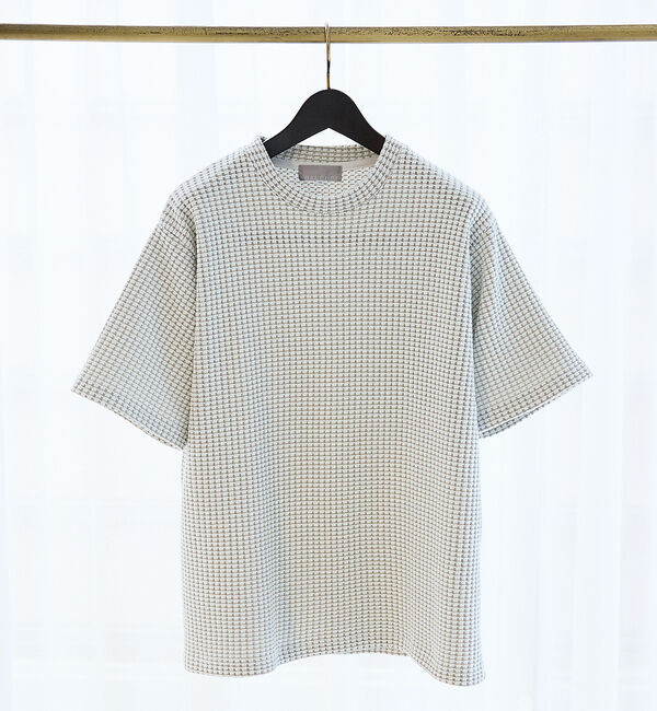 ABAHOUSE「【立体ビッグワッフル】 半袖Tシャツ」|Tシャツ・カットソー|ホワイト