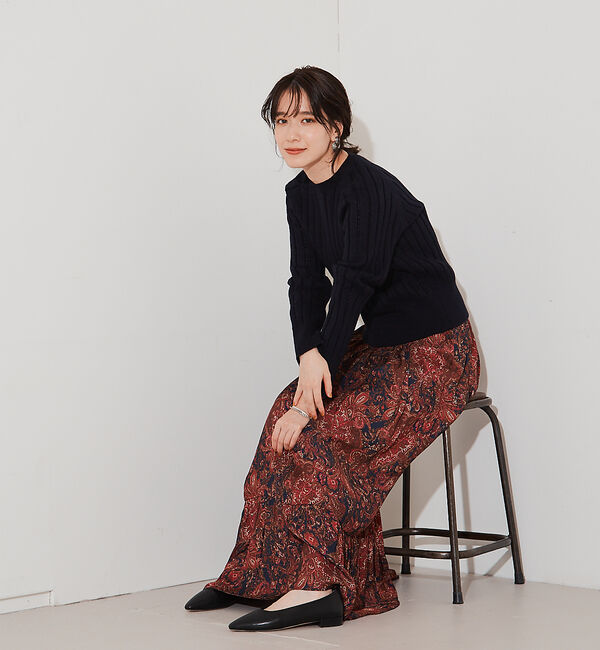 Rouge vif「ミドルゲージアイレットニット」|ニット・セーター|