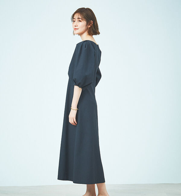 Rouge vif「ボリュームスリーブシェルタリングワンピース」|ワンピース|