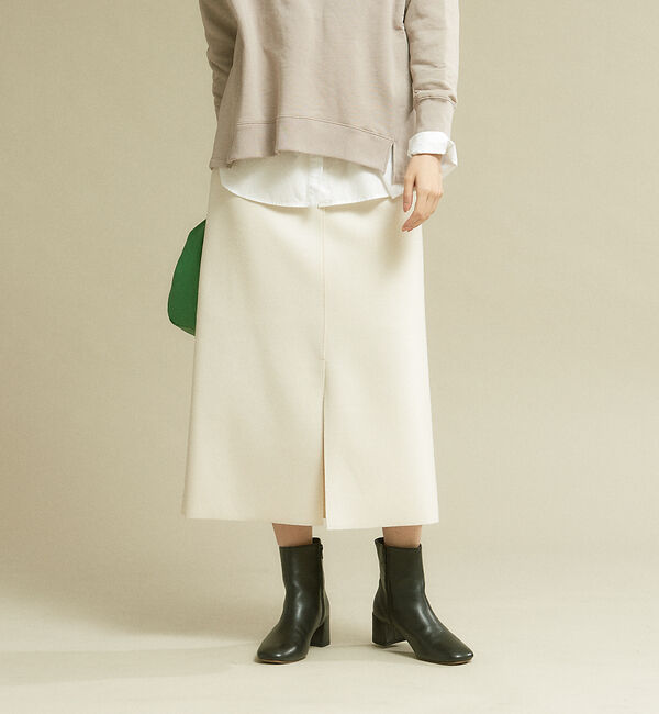 Rouge vif「フェイクメルトンジャージータイトスカート」|スカート|