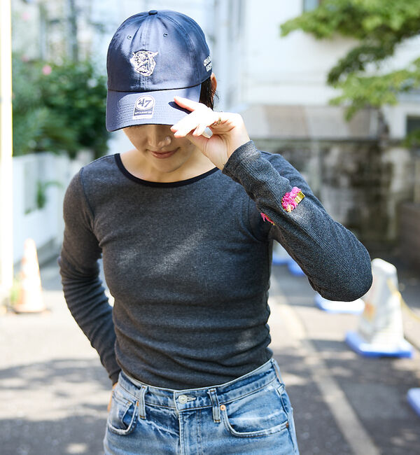 Rouge vif「【Robert P. Miller】パネルリブ バックオープンロンT / 背あき」|Tシャツ・カットソー|