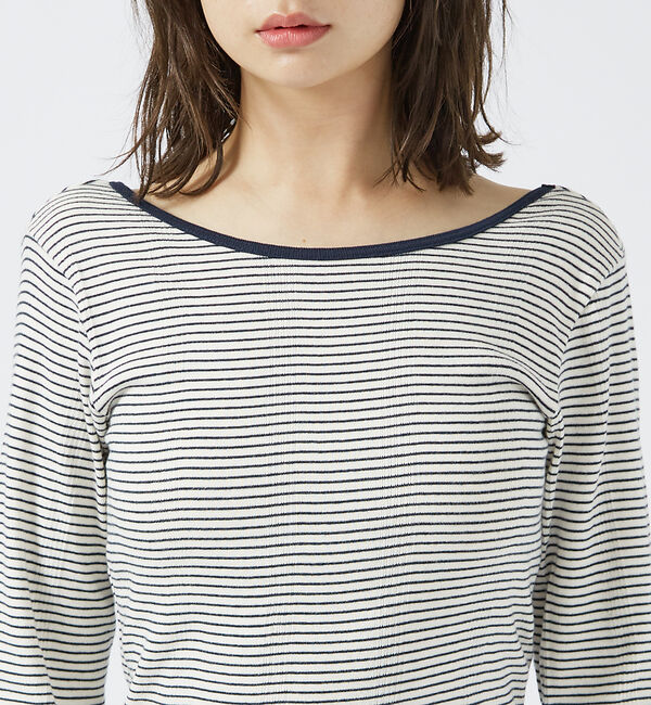 Rouge vif「【Robert P. Miller】パネルリブ バックオープンロンT / 背あき」|Tシャツ・カットソー|