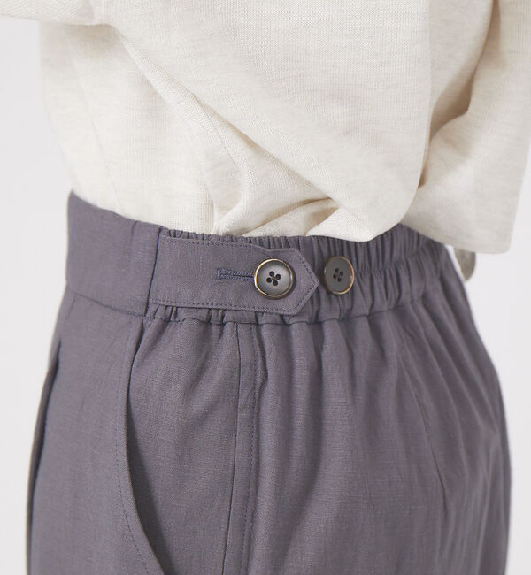 qualite「《セットアップ対応》ブライトリネンワイドパンツ」|その他|