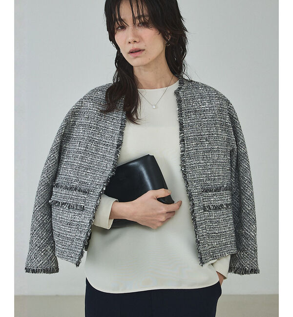 qualite「ラメツイードジャケット」|その他|