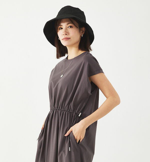 abahouse mavie「【大人のいちまんワンピ/接触冷感】シルケットドロストワンピース」|ワンピース|