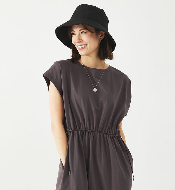 abahouse mavie「【大人のいちまんワンピ/接触冷感】シルケットドロストワンピース」|ワンピース|