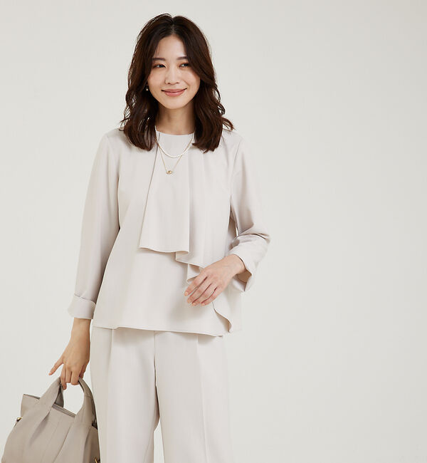 abahouse mavie「【エニデイカセット】タックフレアーブラウス」|シャツ・ブラウス|