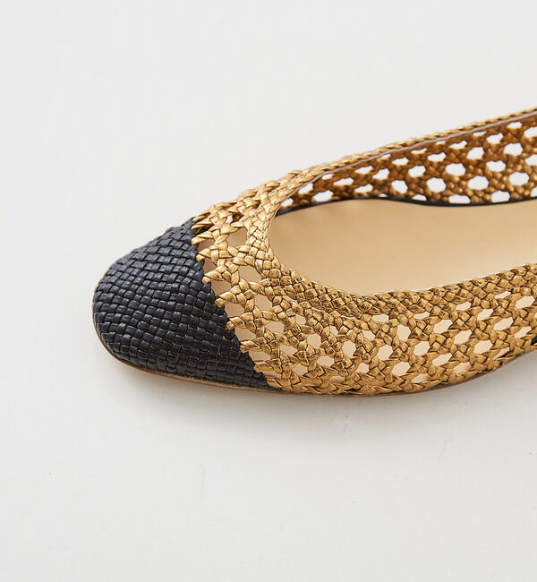 The Store by C' 「【FRANCESCO RUSSO】バイカラーバレリーナパンプス」|パンプス|