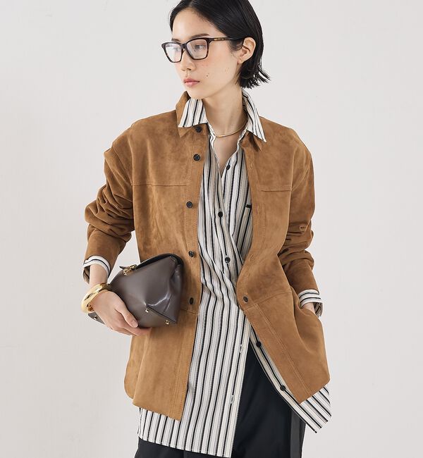 The Store by C' 「【COCUCA】スエードシャツジャケット」|シャツ・ブラウス|