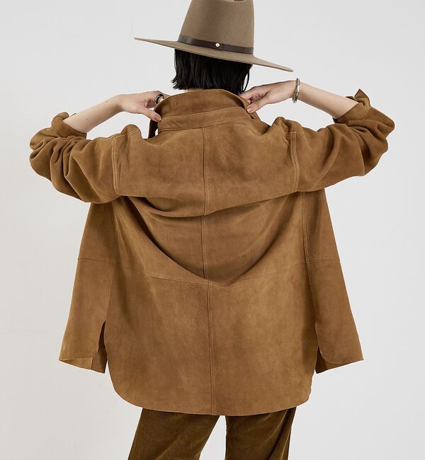 The Store by C' 「【COCUCA】スエードシャツジャケット」|シャツ・ブラウス|