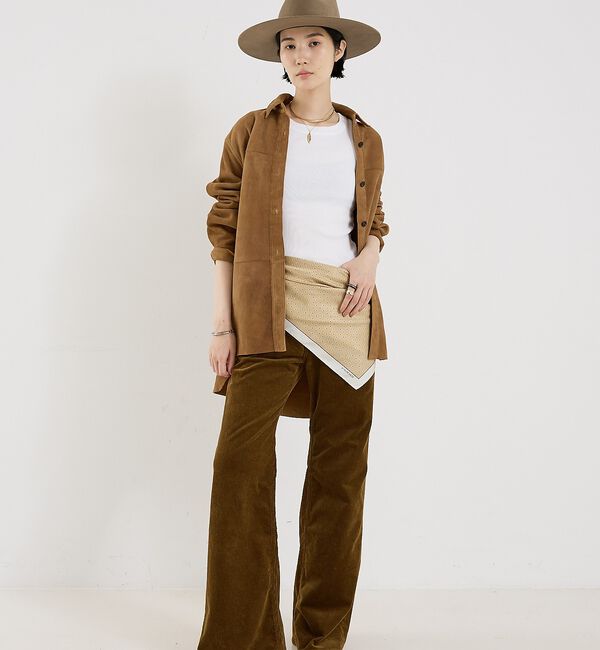 The Store by C' 「【COCUCA】スエードシャツジャケット」|シャツ・ブラウス|