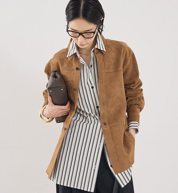 The Store by C' 「【COCUCA】スエードシャツジャケット」|シャツ・ブラウス|