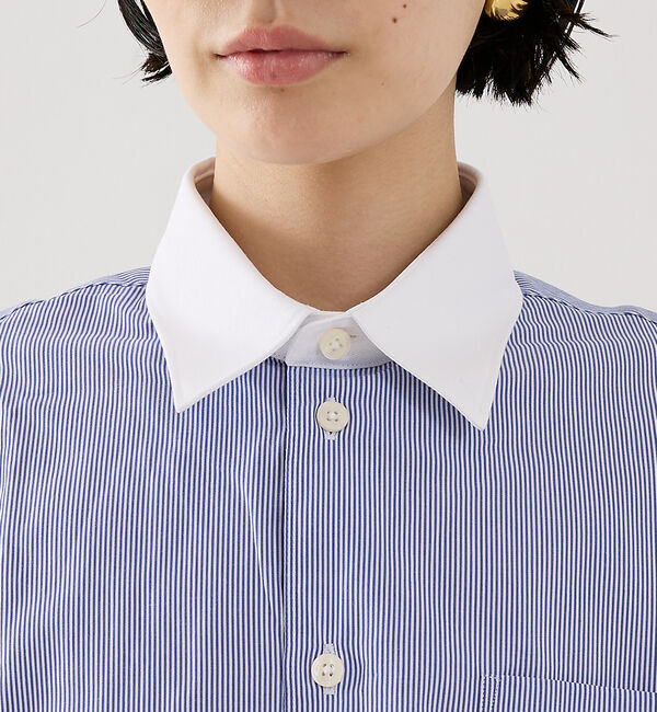 The Store by C' 「【Sporty&Rich】SRC Oversized Shirt／クレリックシャ」|シャツ・ブラウス|