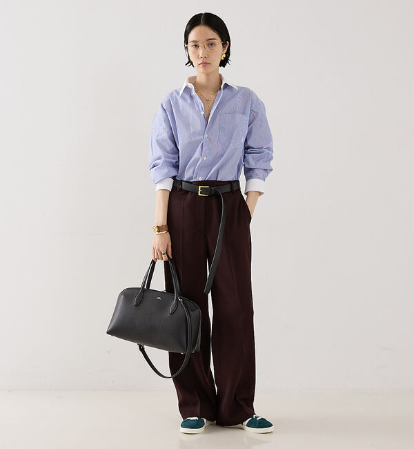 The Store by C' 「【Sporty&Rich】SRC Oversized Shirt／クレリックシャ」|シャツ・ブラウス|