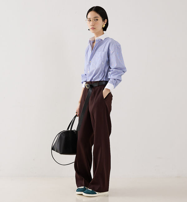 The Store by C' 「【Sporty&Rich】SRC Oversized Shirt／クレリックシャ」|シャツ・ブラウス|