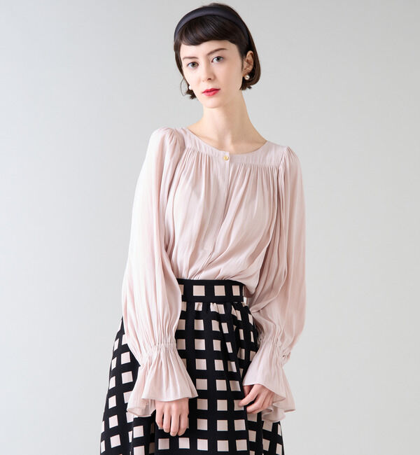 TIARA「ギャザードルマン2wayブラウス」|シャツ・ブラウス|