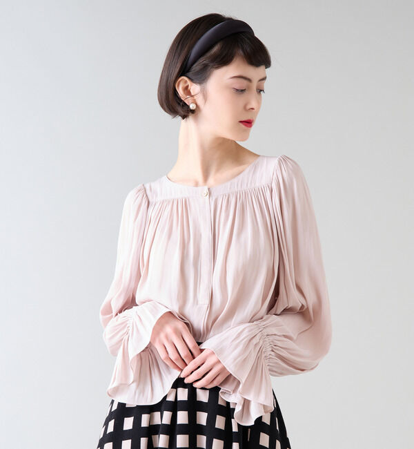 TIARA「ギャザードルマン2wayブラウス」|シャツ・ブラウス|