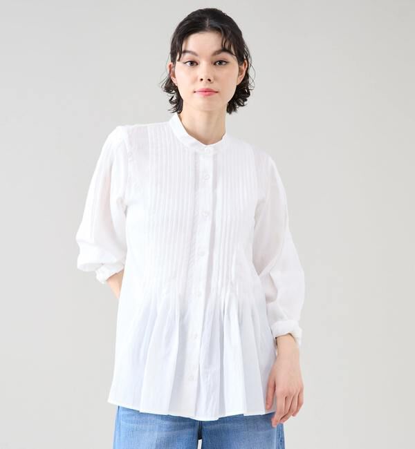 TIARA「タックオーバーシャツブラウス（セットアップ可）」|シャツ・ブラウス|