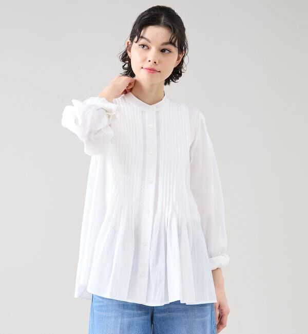 TIARA「タックオーバーシャツブラウス（セットアップ可）」|シャツ・ブラウス|