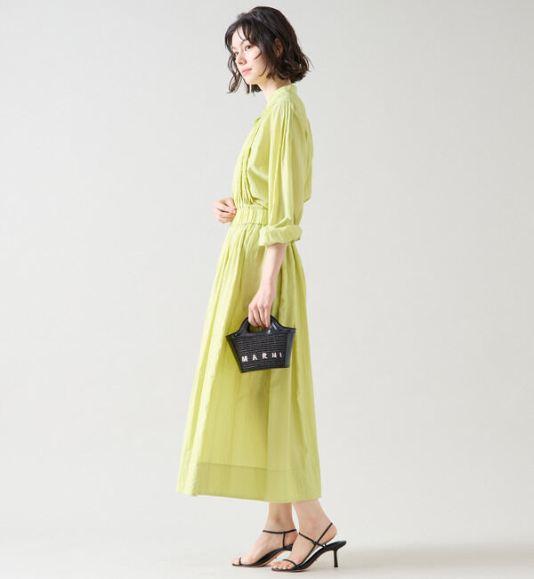 TIARA「タックオーバーシャツブラウス（セットアップ可）」|シャツ・ブラウス|