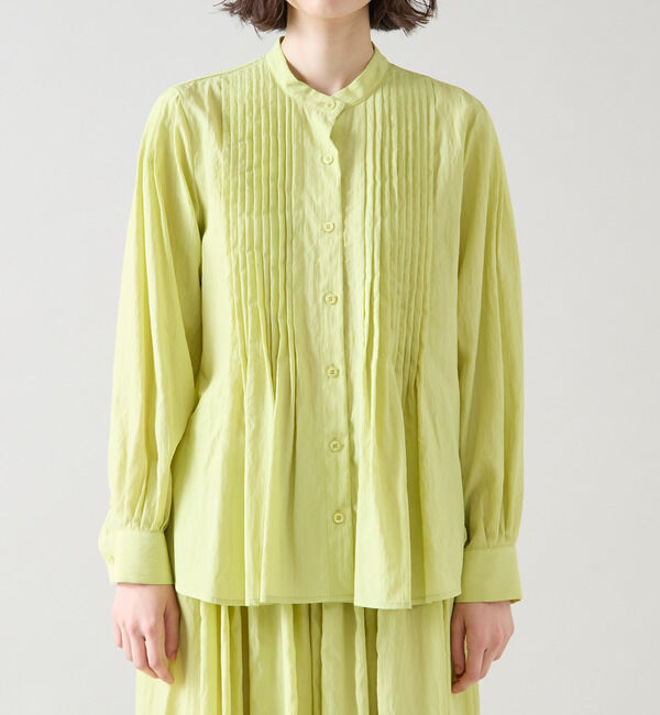 TIARA「タックオーバーシャツブラウス（セットアップ可）」|シャツ・ブラウス|