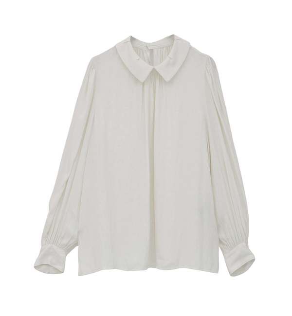 TIARA「タックカラー付ブラウス」|シャツ・ブラウス|