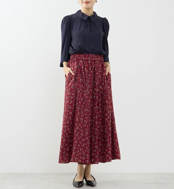 TIARA「タックカラー付ブラウス」|シャツ・ブラウス|