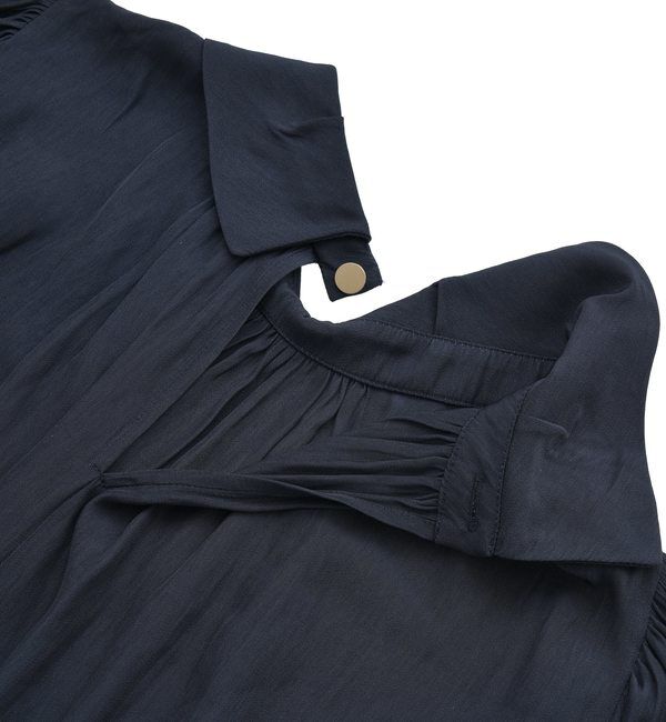 TIARA「タックカラー付ブラウス」|シャツ・ブラウス|