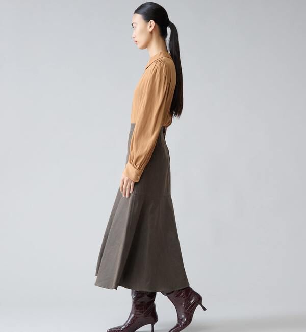 TIARA「タックカラー付ブラウス」|シャツ・ブラウス|