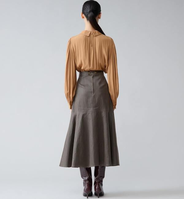 TIARA「タックカラー付ブラウス」|シャツ・ブラウス|