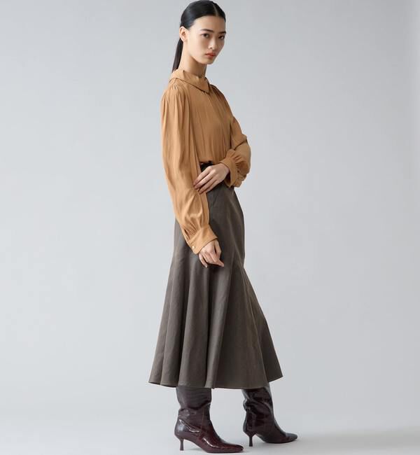 TIARA「タックカラー付ブラウス」|シャツ・ブラウス|