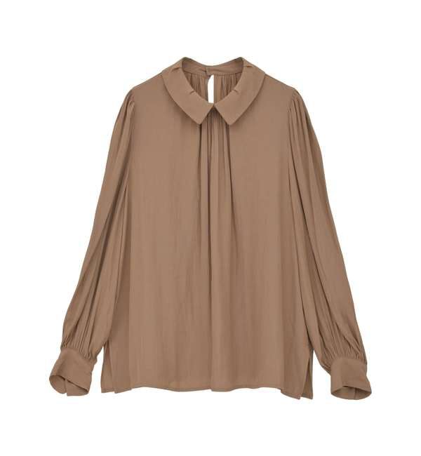 TIARA「タックカラー付ブラウス」|シャツ・ブラウス|