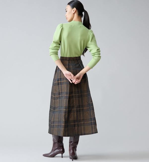 TIARA「メモリータフタチェックスカート」|スカート|