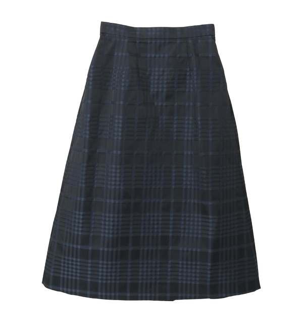TIARA「メモリータフタチェックスカート」|スカート|ネイビー