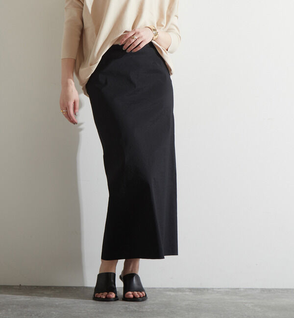 Liesse「ロングタイトスカート」|スカート|ブラック