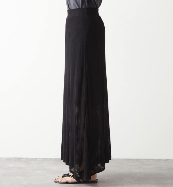 Liesse「透かし柄ニットフレアスカート」|スカート|