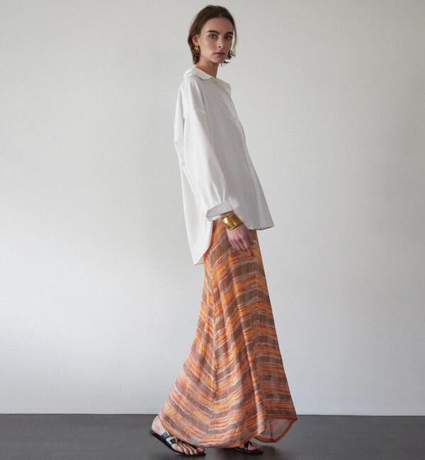 Liesse「透かし柄ニットフレアスカート」|スカート|